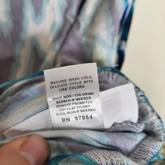 Tart Sleeveless Megan Printed Jumpsuit - Abstract - Blue Multi/Blue - Picture 12 of 14